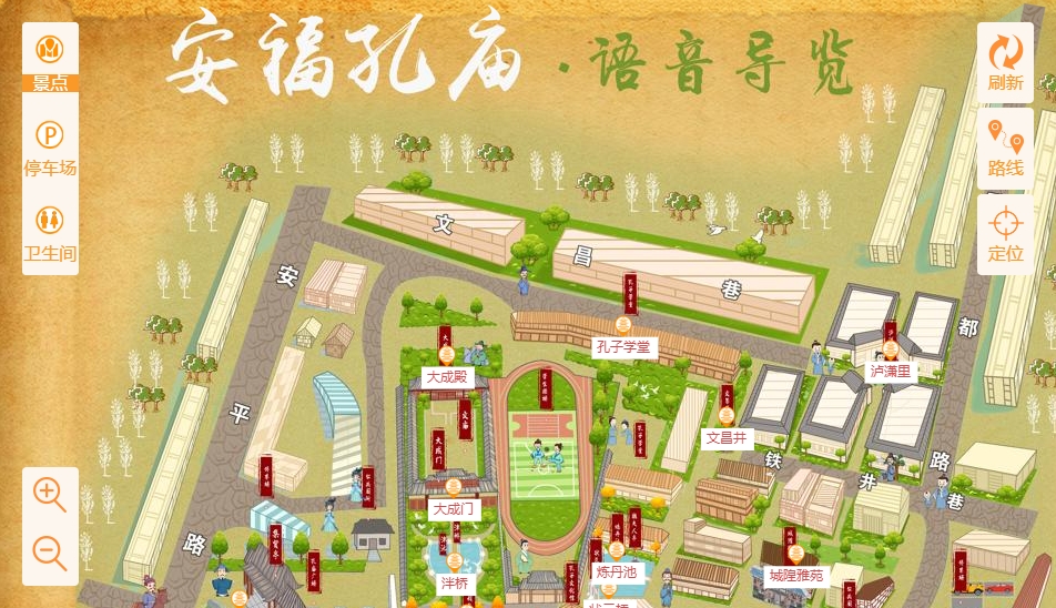 紫金手绘地图：智慧景区智能化服务的延伸